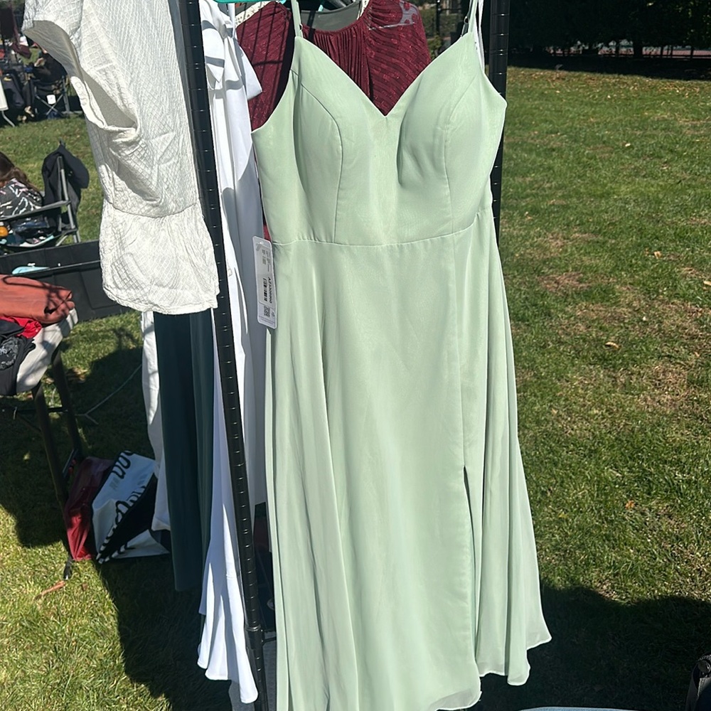 NWT Azazie bridesmaid dress in dusty sage
